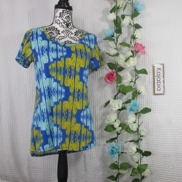 LULAROE  Horse Print Top Size XS - Picture 1 of 8